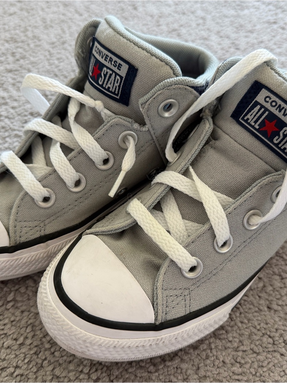 Converse Kids Gray Low Top All Star Sneakers